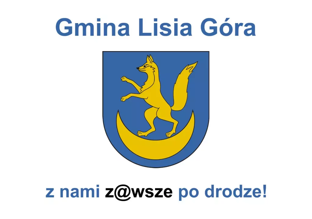 Gmina Lisia Góra - herb - z nami zawsze po drodze